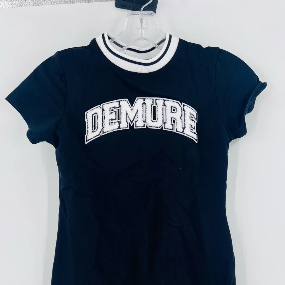 Fashion nova Mini Always Demure T-Shirt Dress - Black new size 10/12